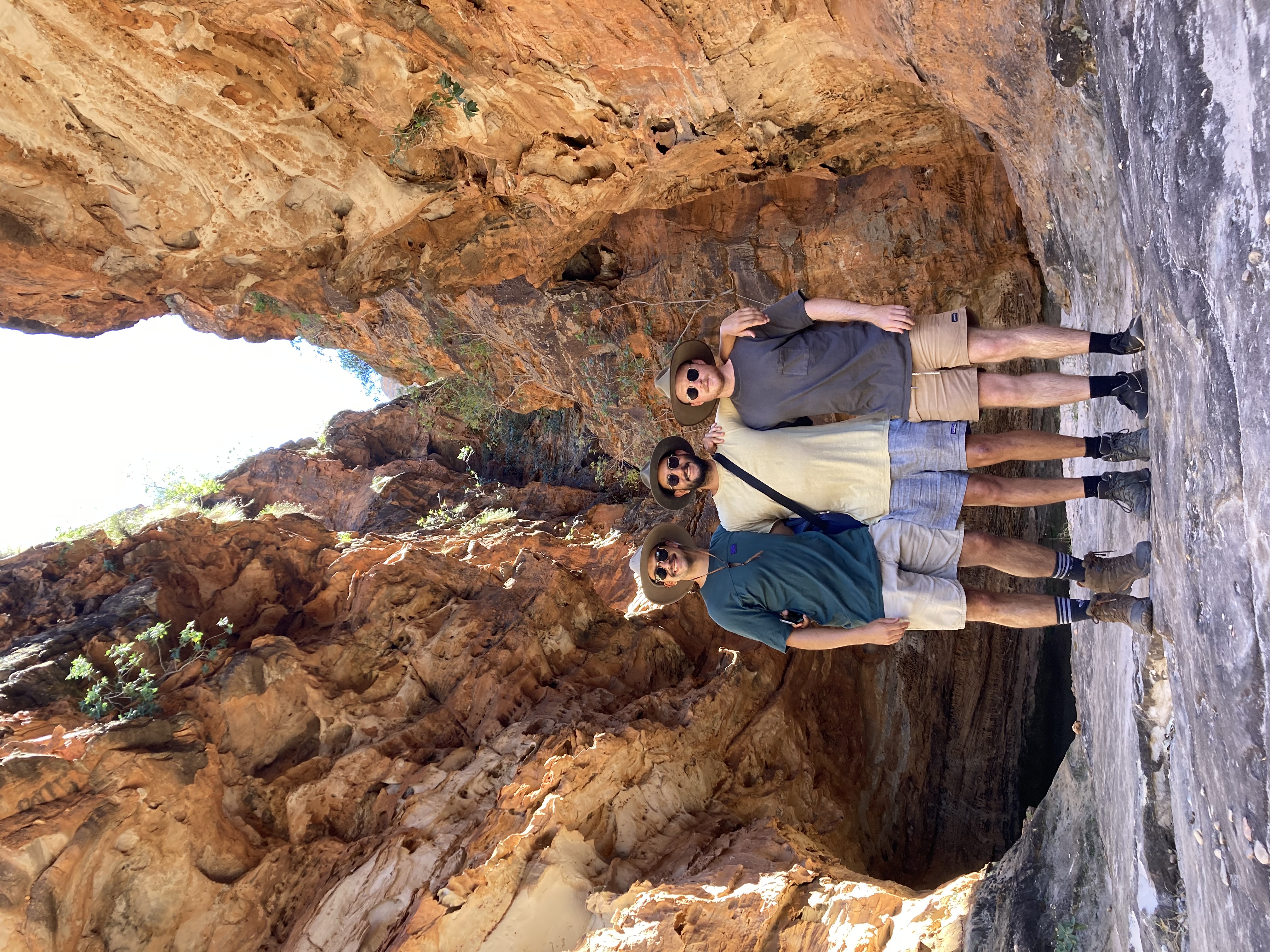 The three founders of Ta'ameya exploring nature