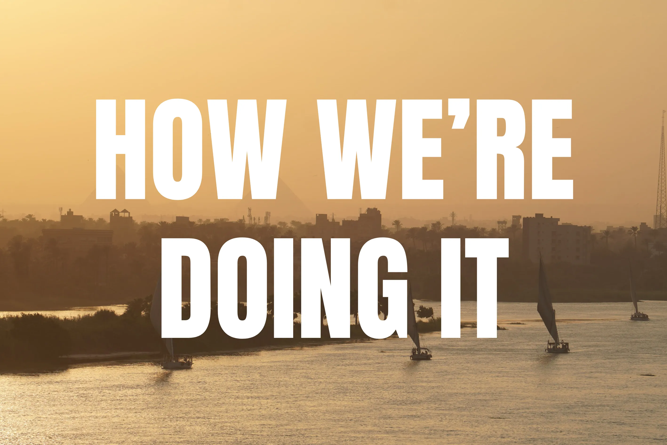 The three founders of Ta'ameya exploring nature